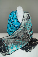 Silk Batik Wool Shawl